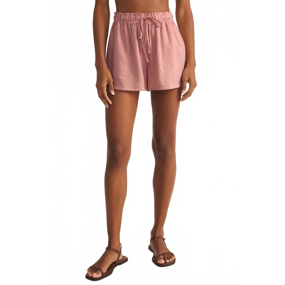 NEW Z SUPPLY perfect linen short in pink smoke - Picture 3 of 3